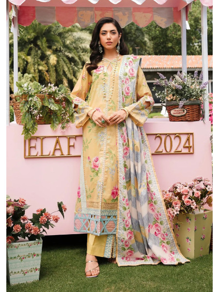 ELAF PRINTS EEP-03A - Citrus Squad UNSTITCHED LAWN COLLECTION ''24