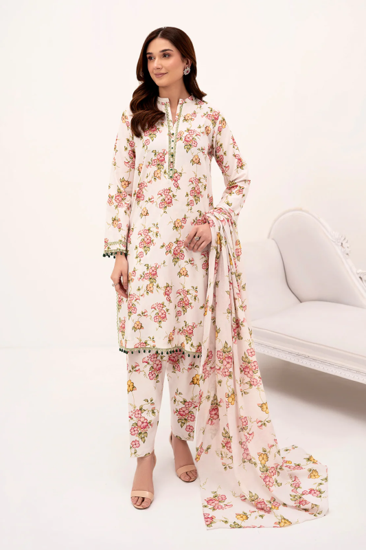 So Kamal Printed - 3 Pc Lawn Suit | DPL 4234