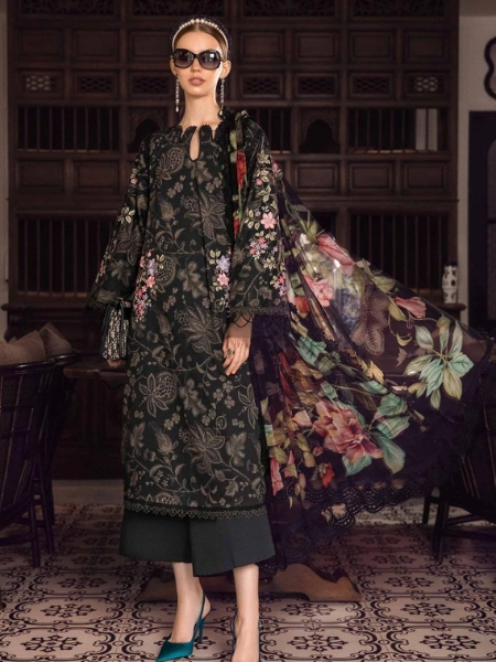 M Prints MB23MPFE 3B By Maria B Fall Edit 2023 Embroidered Cambric Suits Unstitched 3 Piece