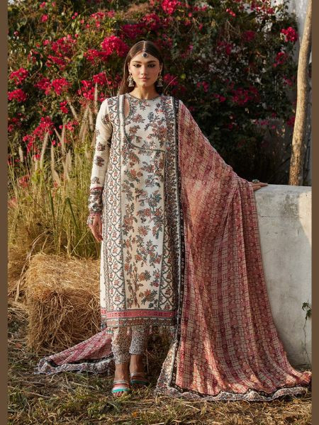 HUSSAIN REHAR ELARA EID LUXURY LAWN UNSTITCHED '24 COLLECTION