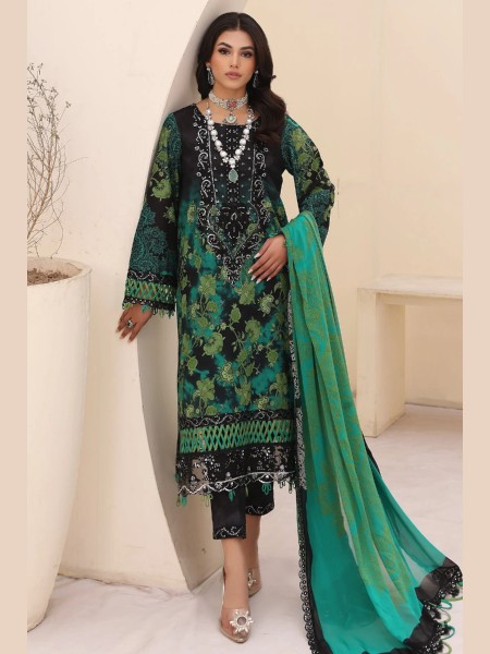 CHARIZMA CN4-007 NARANJI VOL-1 UNSTITCHED 3PCS ''24 COLLECTION