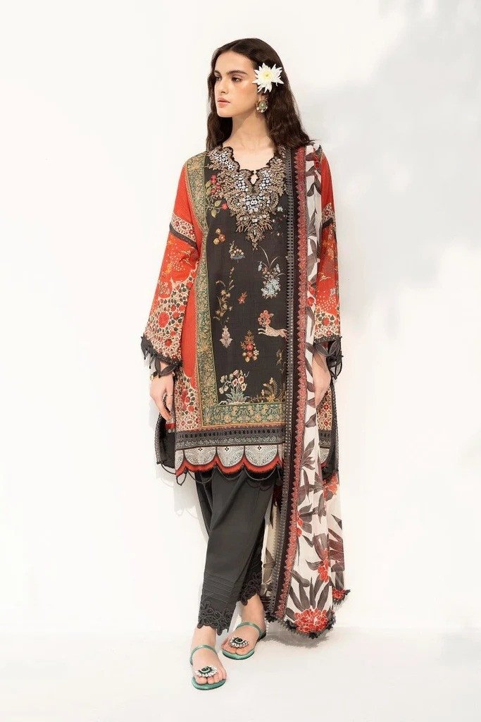 Sana Safinaz Muzlin Spring Lawn Collection 2023 I SHELAI3012