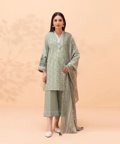 Sapphire daily embroidered lawn 2DE-DY23V1-5 2 piece at Shelai