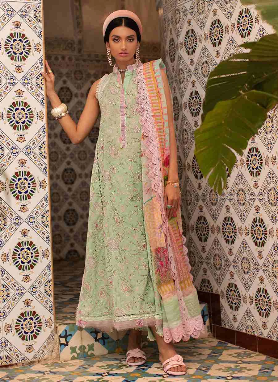 MINT DEBBAGH FTA-01 Lawn by Farah Talib Aziz 3 pieces at shelai