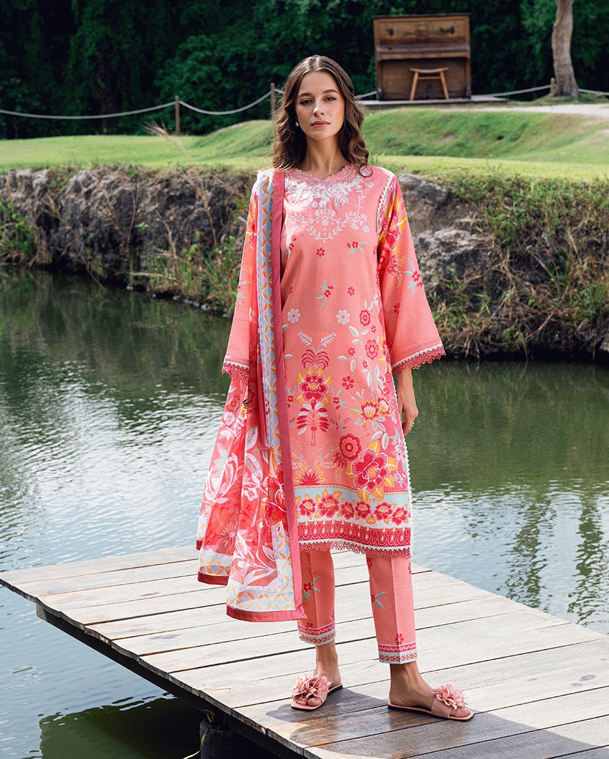 Garden Veil by Roheenaz Printed Lawn Unstitched Exclusive Collection 25 | Berry Glint