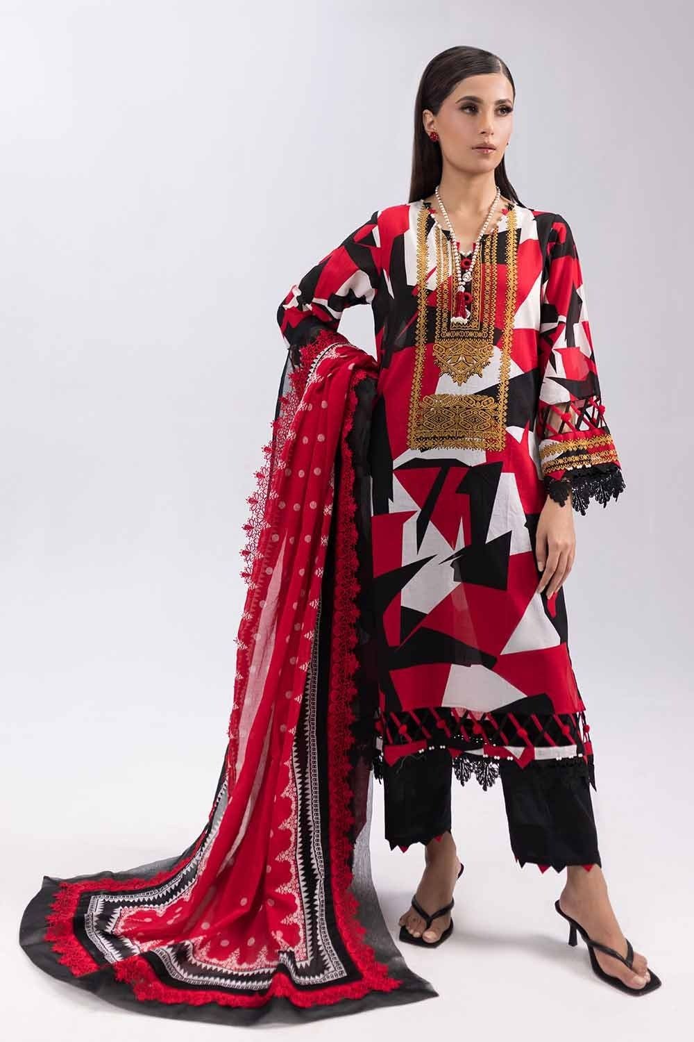 Gul Ahmed Mid Summer Luxury Collection | SHELAI13463
