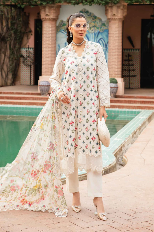 Maria B by M.Prints Embroidered Lawn Suit Unstitched 3 Piece