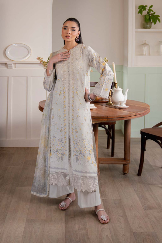 Neeshay Summer Lines Unstitched Lawn Exclusive Collection | CLOUD VEIL
