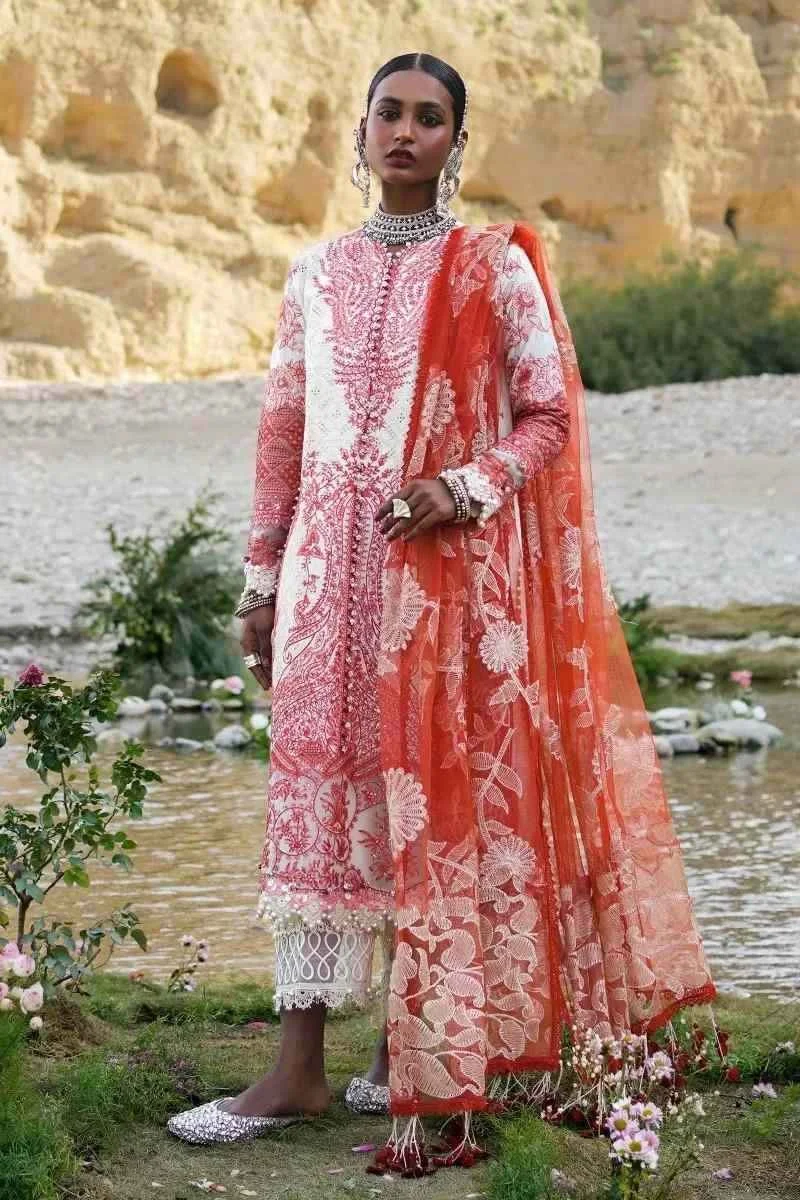 Sana Safinaz premium embroidered D-12A three pieces at Shelai