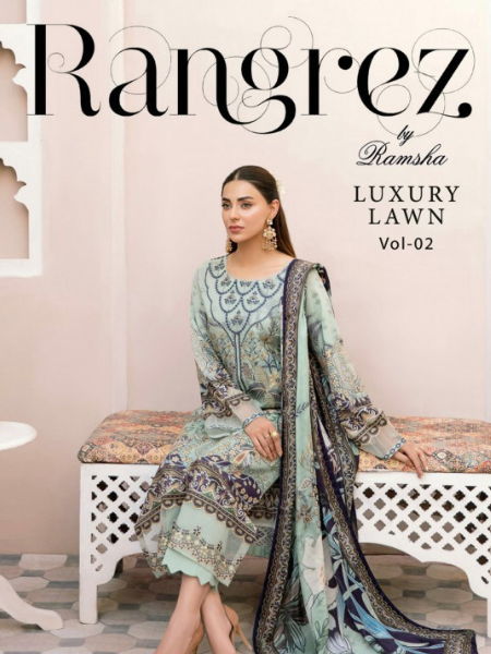 Rangrez by Ramsha luxury lawn vol-3