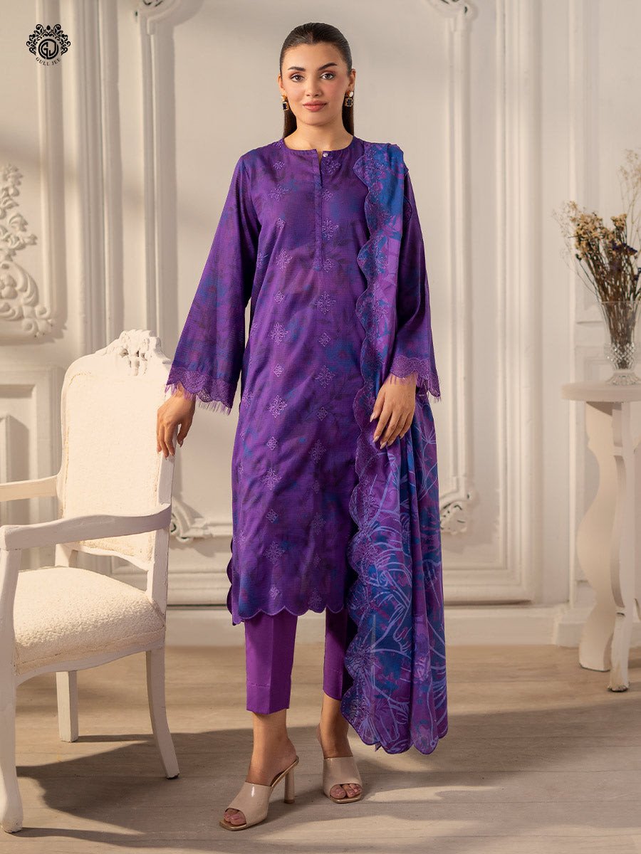GULLJEE Premium Mahajal Unstitched Collection 25 | GMHJ2511A11