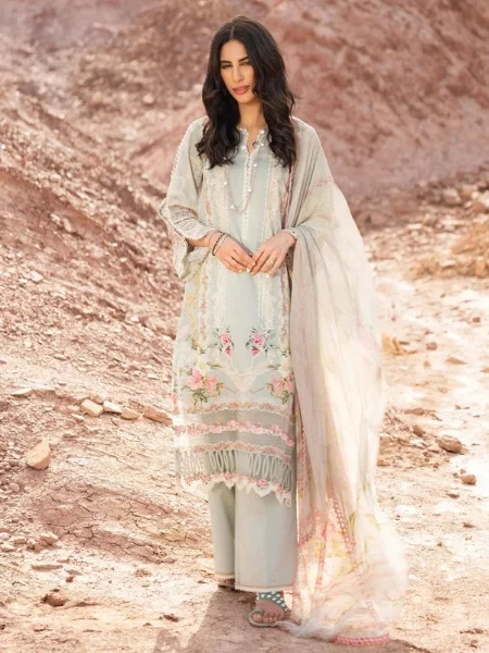 ELAF Signature ESC-03B DARLENE Digital Printed Lawn Shirt with Chiffon Dupatta