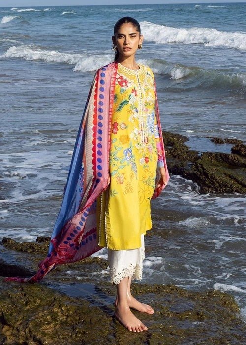 Sadaf Fawad Khan Siraa Vol 02 Unstitched Lawn Sea Flora | SHELAI27421