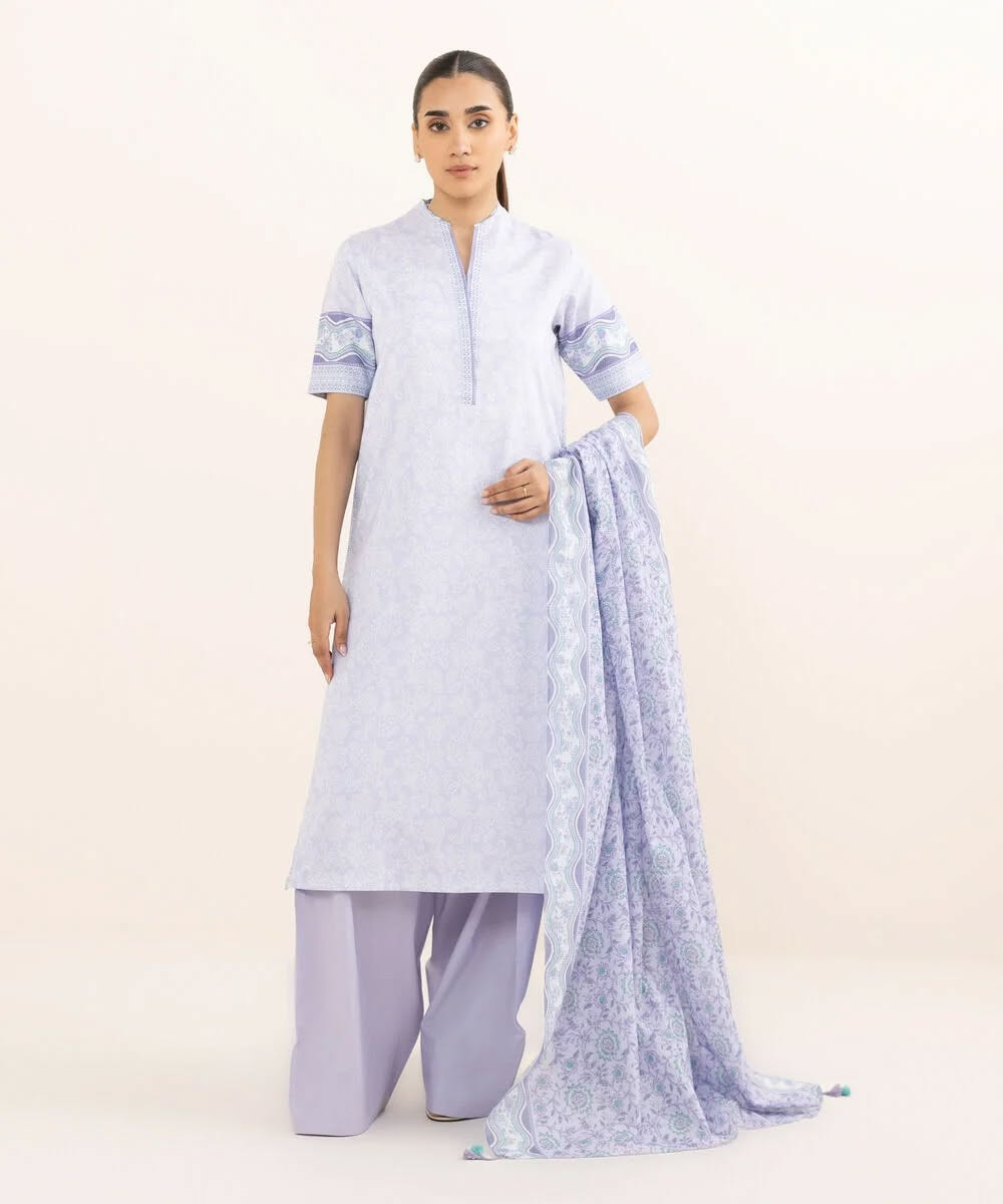 Sapphire | 3 Piece - Printed Lawn Suit | 00U3PDY25V61