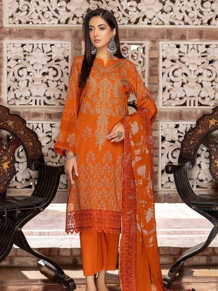 Charizma SM23-06 Unstitched Embroidered Swiss Collection With Chiffon Dupatta