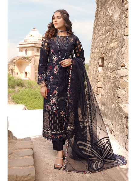 MARYAM'S B-2012 BAHAAR  LUXURY LAWN '24 UNSTITCHED 3PCS COLLECTION