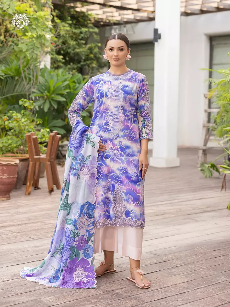 MAHAJAL | Unstitched 3piece | GMHJ2513A8