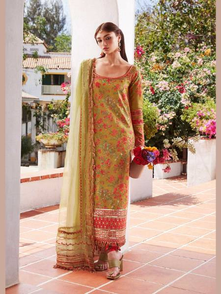 HUSSAIN REHAR SORBET EID LUXURY LAWN UNSTITCHED SS-24 COLLCTION