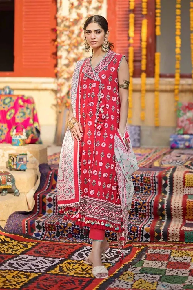 Gul Ahmed Chunri Printed Lawn Unstitched | SHELAI13552