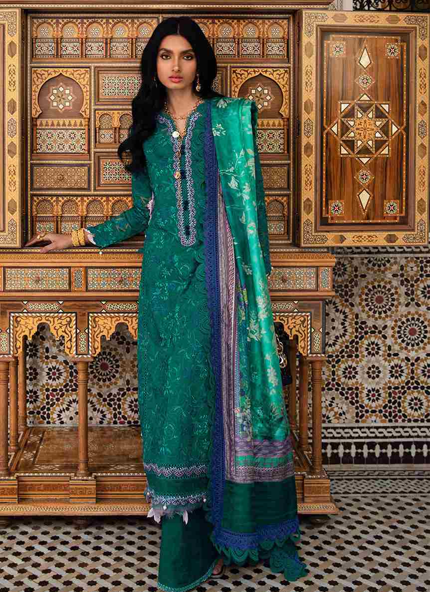 ATLAS EMERALD FTA-05 Lawn by Farah Talib Aziz 3 pcs at shelai