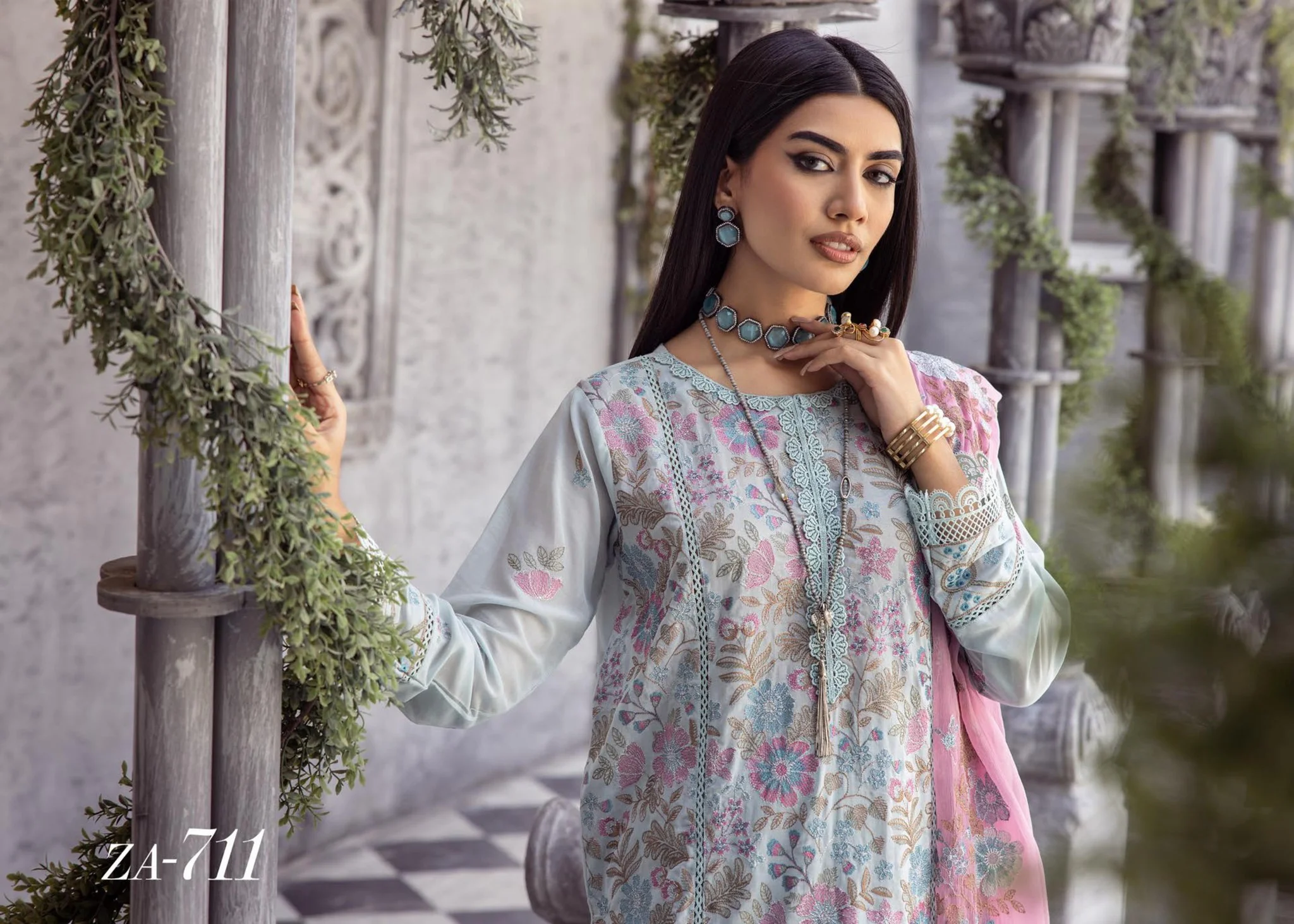 Princess signature series by Anaya hoor ZA-711 3 pcs at shelai