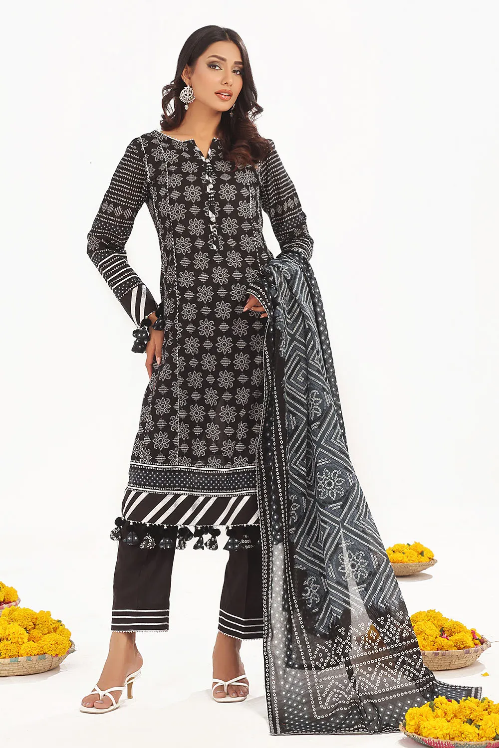 Printed Lawn Unstitched 3 Piece Suit CL-52412 A