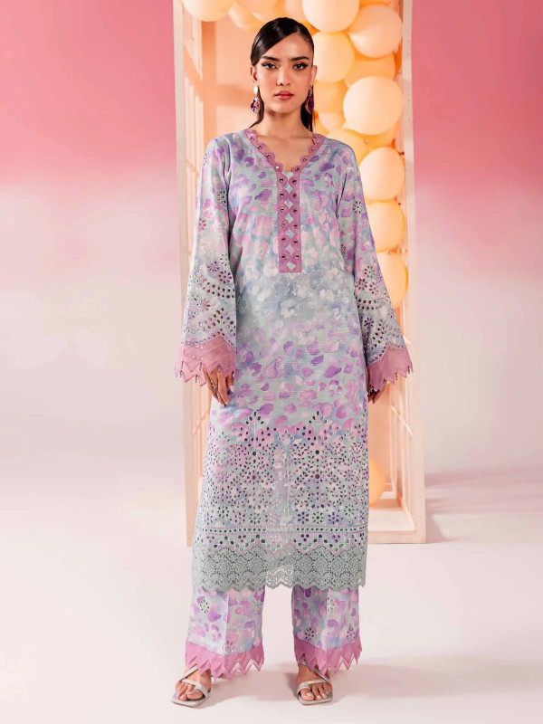 Nureh Ballerina Embroidered Chikankari Lawn Unstitched 2Pc i SHELAI8643
