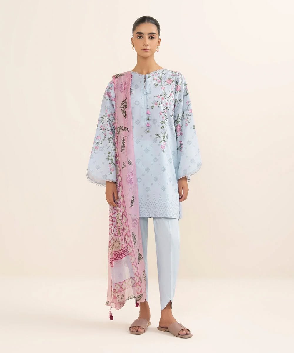 Sapphire | 3 Piece - Printed Lawn Suit | 25V580