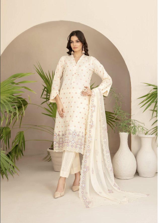 Tawakkal Lumina Unstitched | D-3018