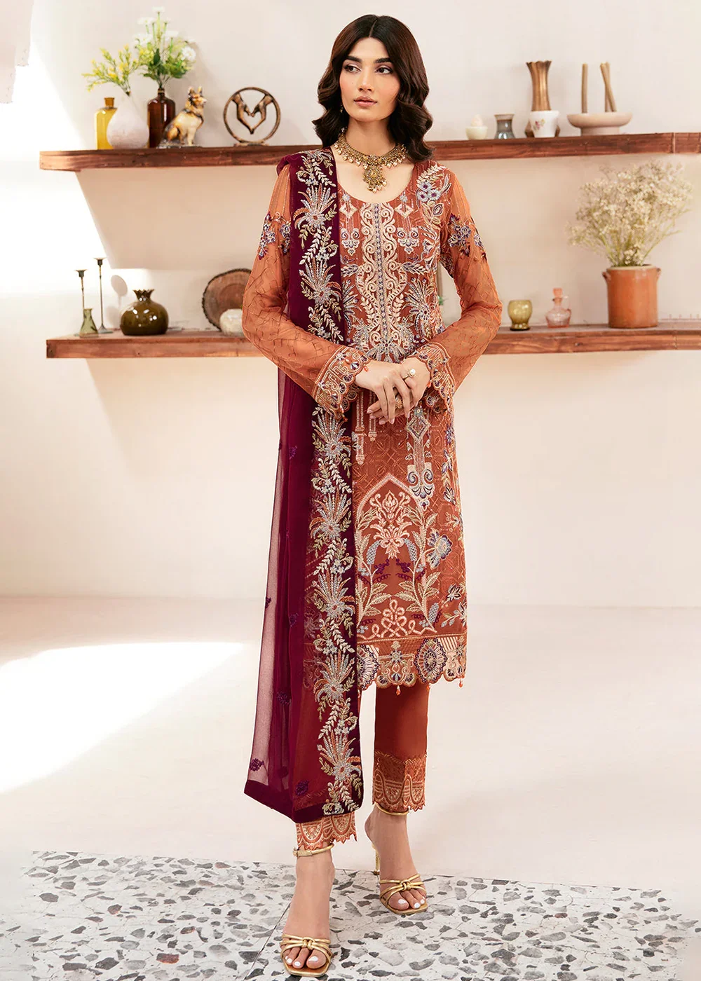 Rangoon Chiffon Collection by Ramsha | D-1209