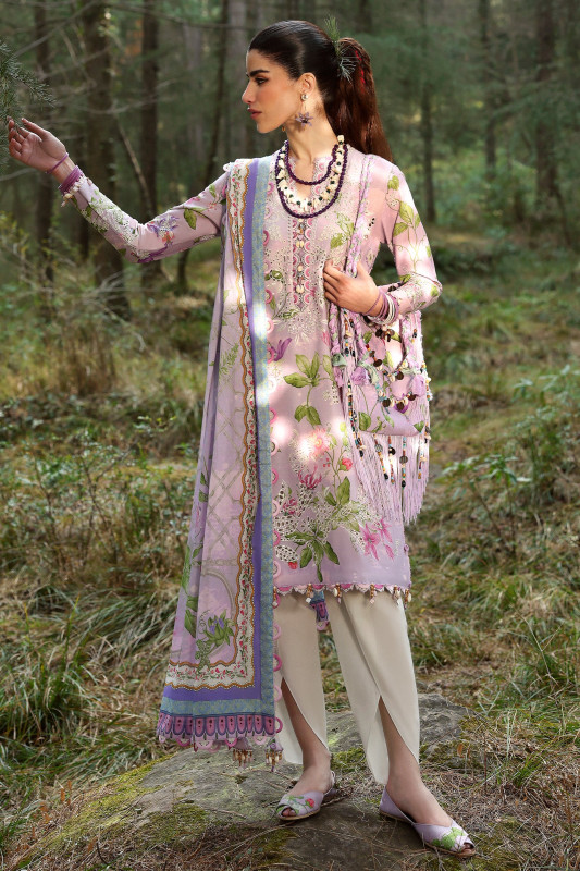 ZAHA Lawn 2025 – Unstitched Exclusive Collection | ELARA (ZL25-02 A)