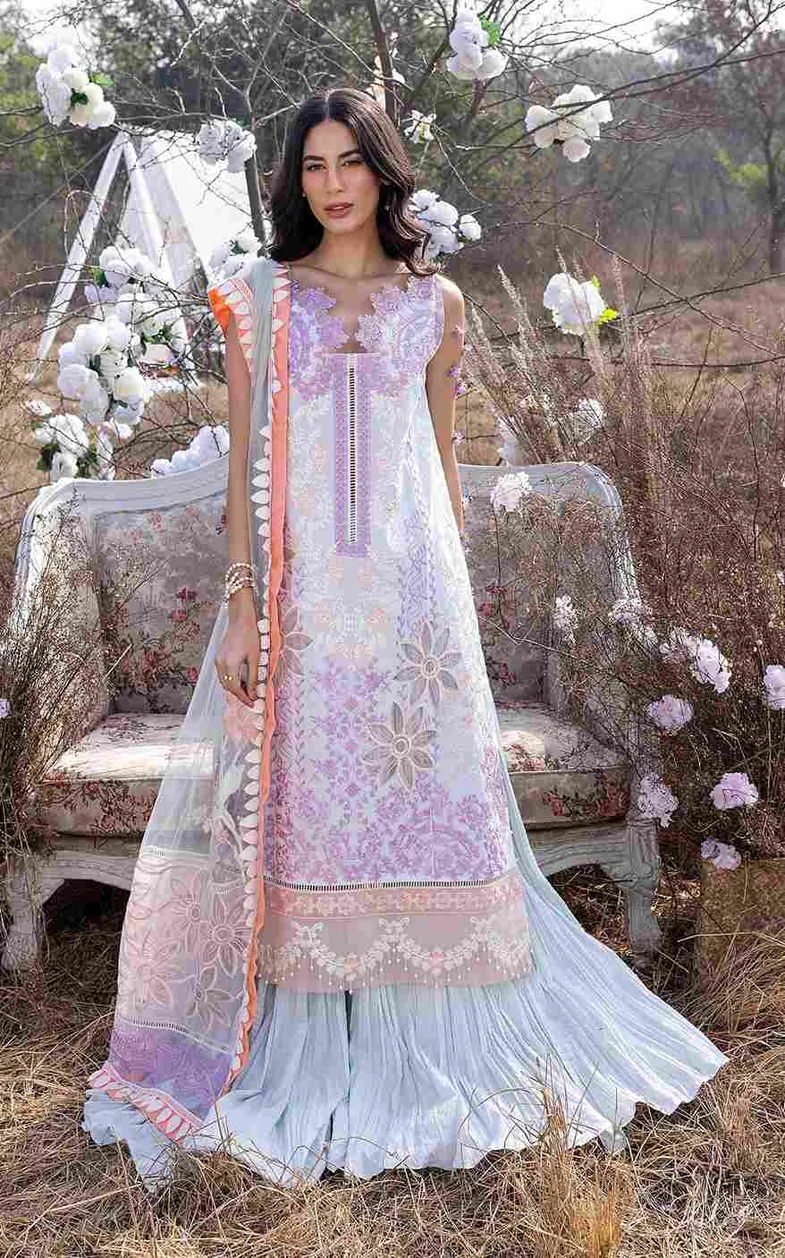 Asifa & Nabeel DAISY B ASL-06 embroidered three piece at Shelai