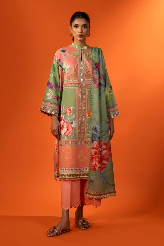 Sana Safinaz Mahay Unstitched Lawn 3 Piece Suit | 009B