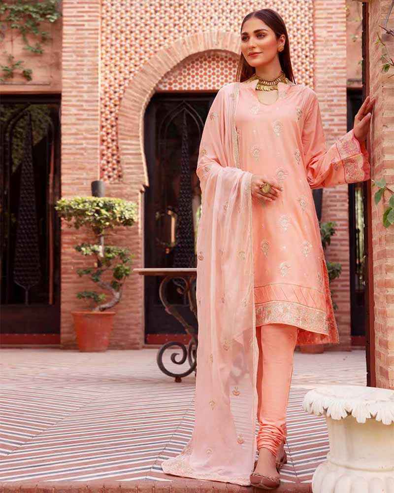 Khaab by Johra exclusive embroidered collections JH-08 3pc