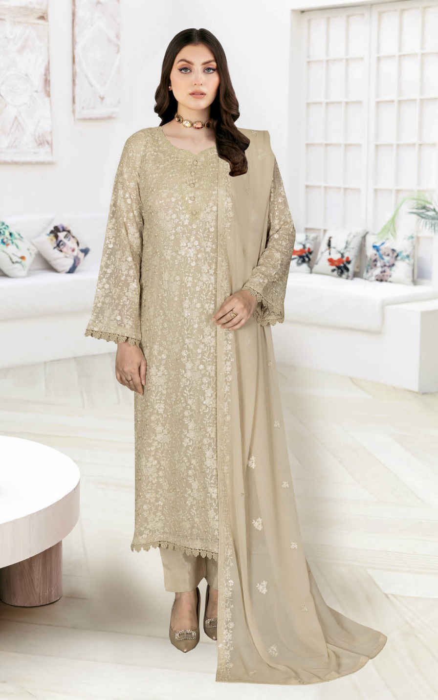 RAMSHA WH-606 Unstitched | BEIGE