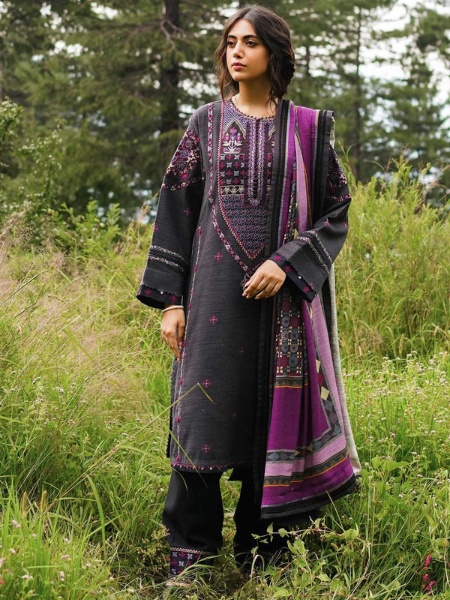 COCO by Zara Shahjahan D-5A Unstitched Embroidered 3Pc Suit