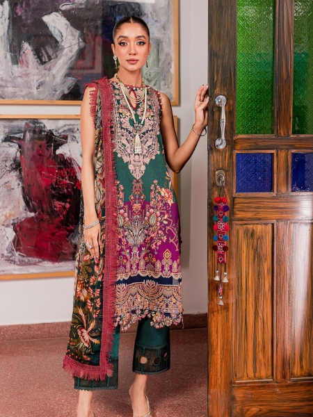 Jade Bliss Lawn Vol-III-20193-B Pakistani Digital Printed Lawn Collection