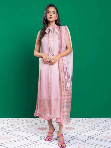 Alkaram Studio Silkworks SK-20-23-2-Baby-Pink “23 Collection