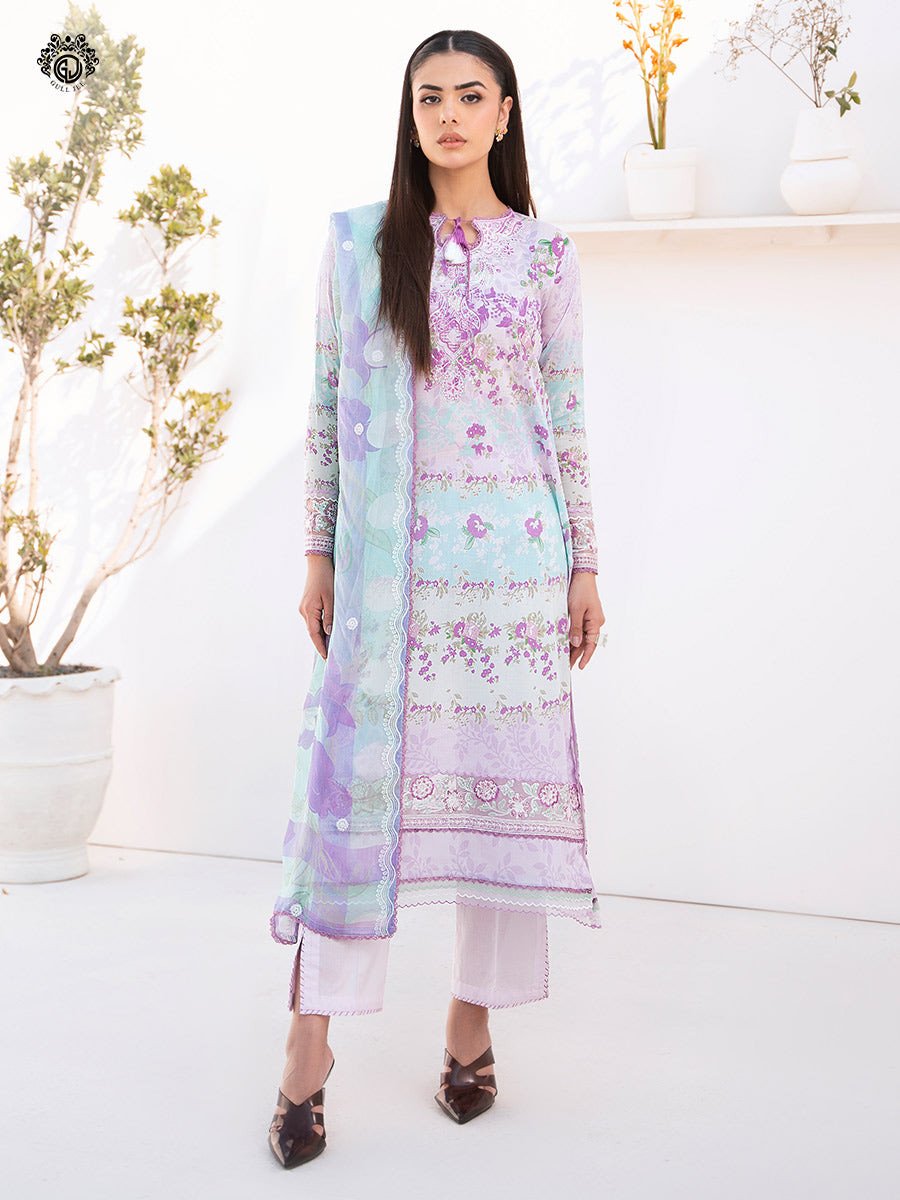 Morja by Gulljee Premium Embroidered Unstitched Lawn Collection | D13