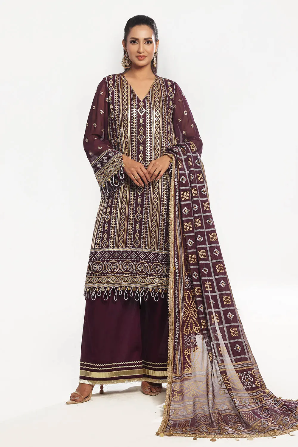 Printed Lawn Unstitched 3 Piece Suit BM-52023