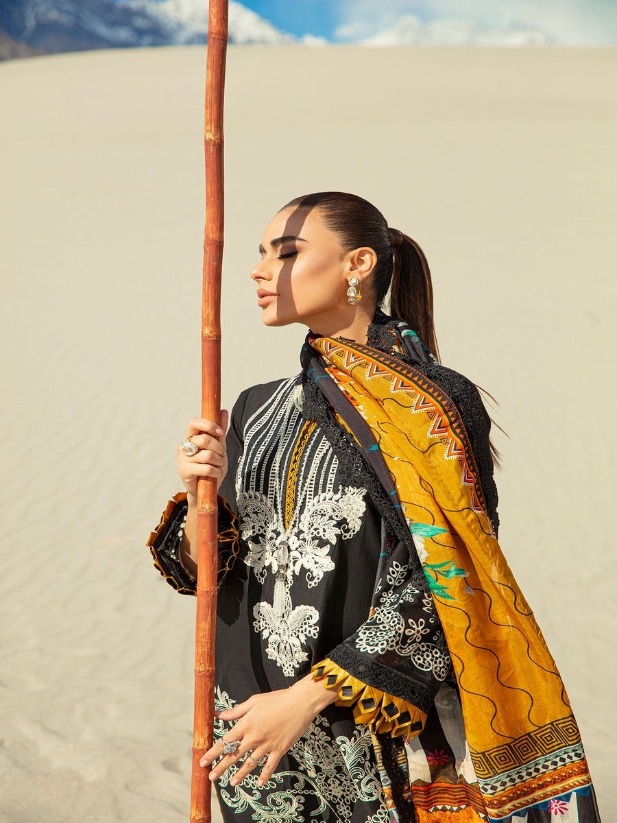 Maryam Hussain’s Luxury Lawn Vol.2 Mustard Affair | SHELAI5240