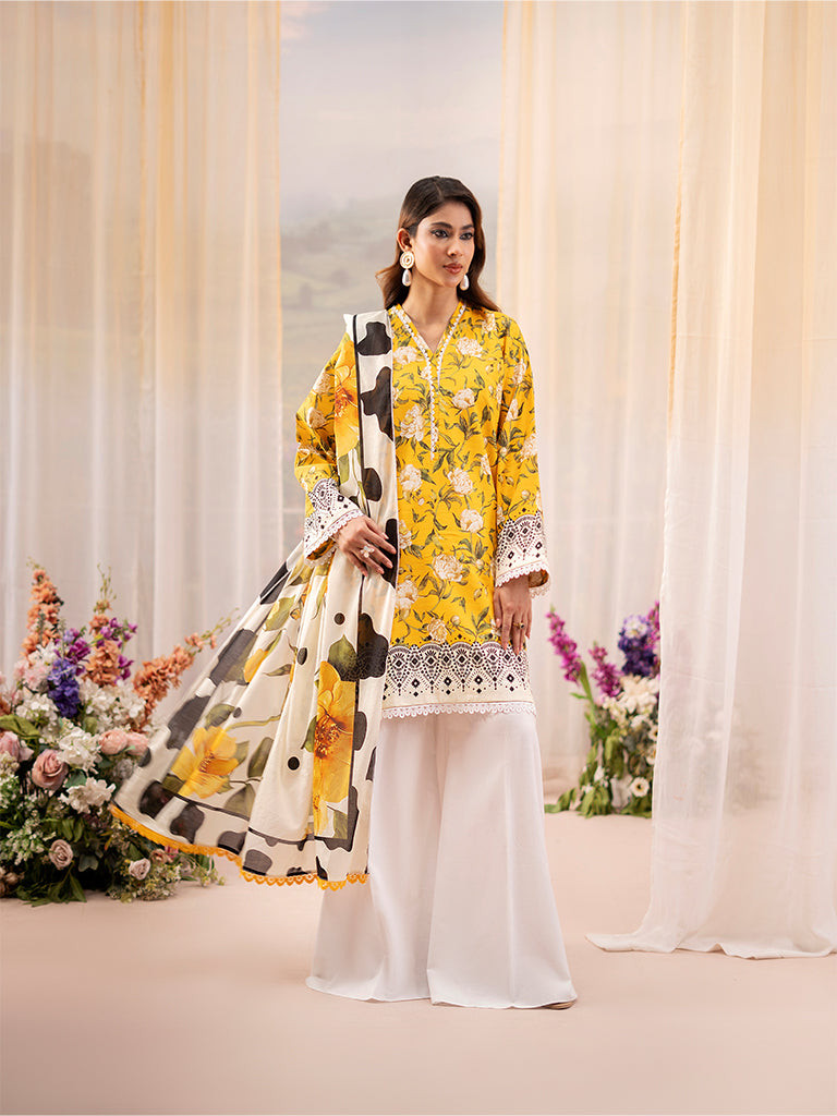 Raha Summer Prints Exclusive Unstitched Collection | D1