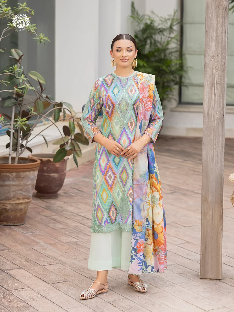 MAHAJAL | Unstitched 3piece | GMHJ2513A7