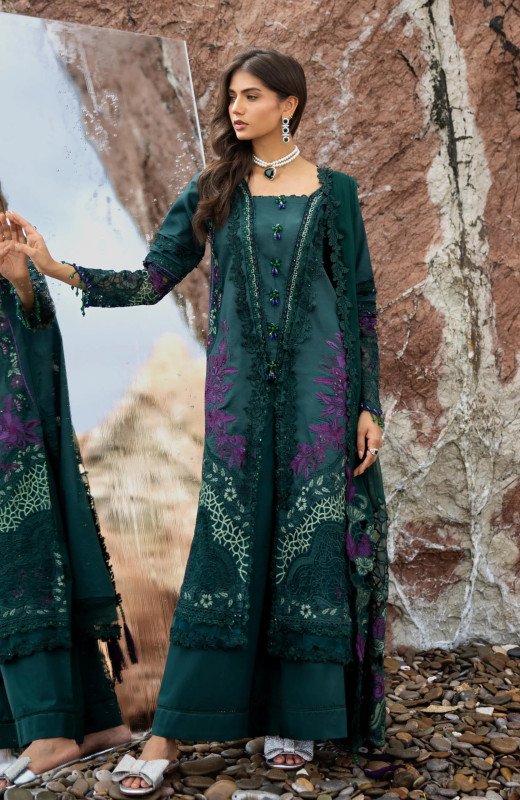 Alzohaib Mahiymaan Luxury Lawn 2026 | D-09