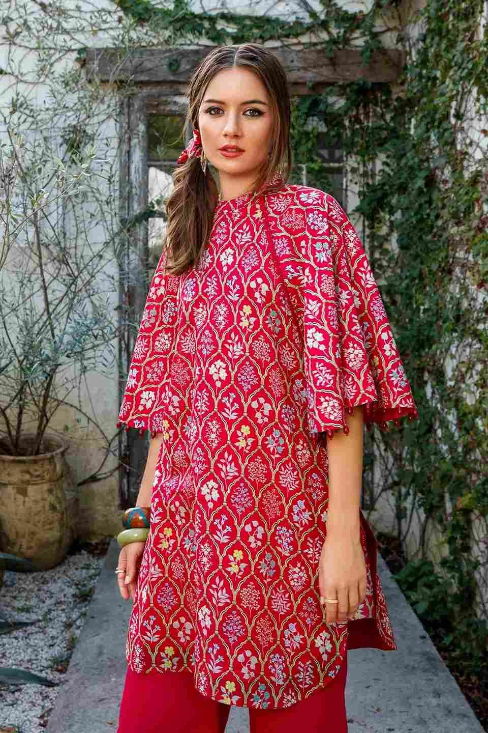 Maria B M basic luxury lawn maroon 03-B 1 pieces at Shelai