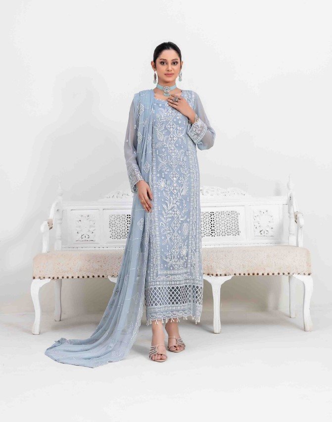 Tawakkal Rashieka Embroidered Fancy Chiffon Unstitched Exclusive Collection 25 | D3