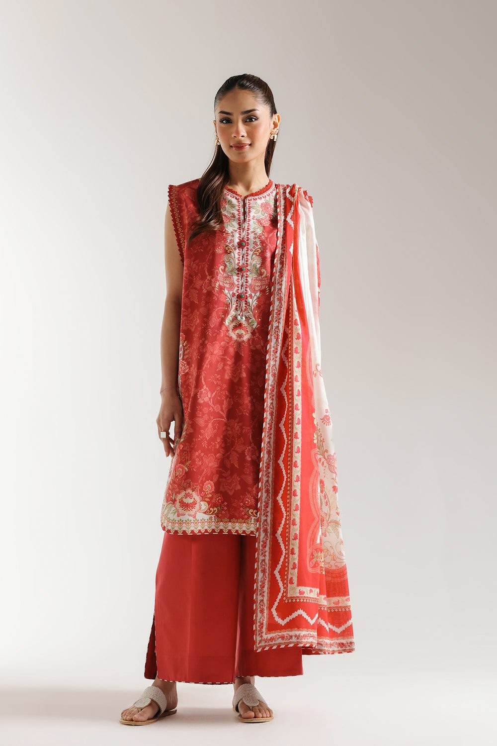 ETHNC Unstitched Lawn 2025 | Ethnc E0673-202-415
