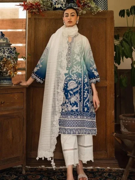 Sana Safinaz Muzlin M232-008A-CH Summer Volume-02 Collection 2023