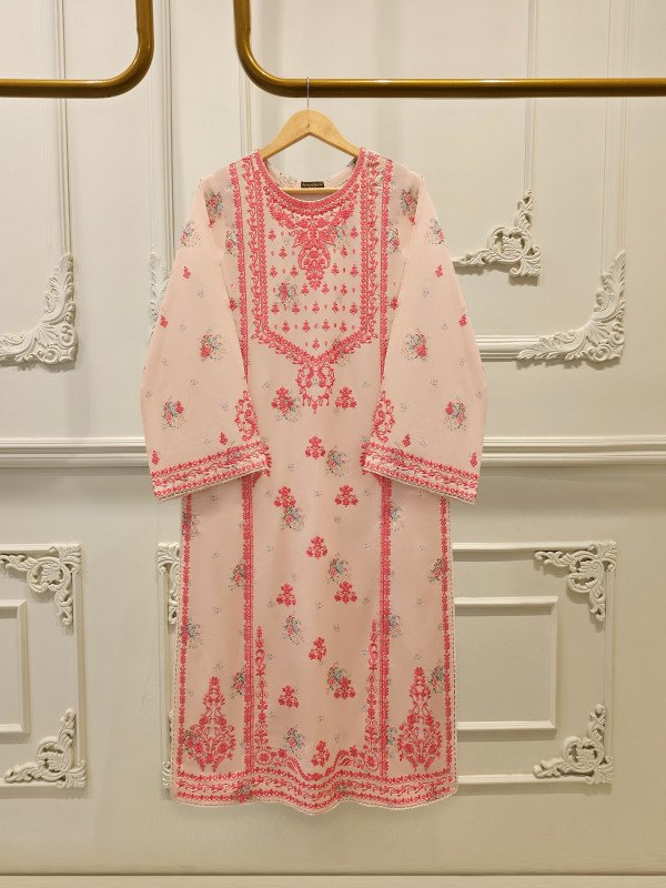 AGHA NOOR -  2 Piece - Digital Printed Embroidered Cambric Suit S112735