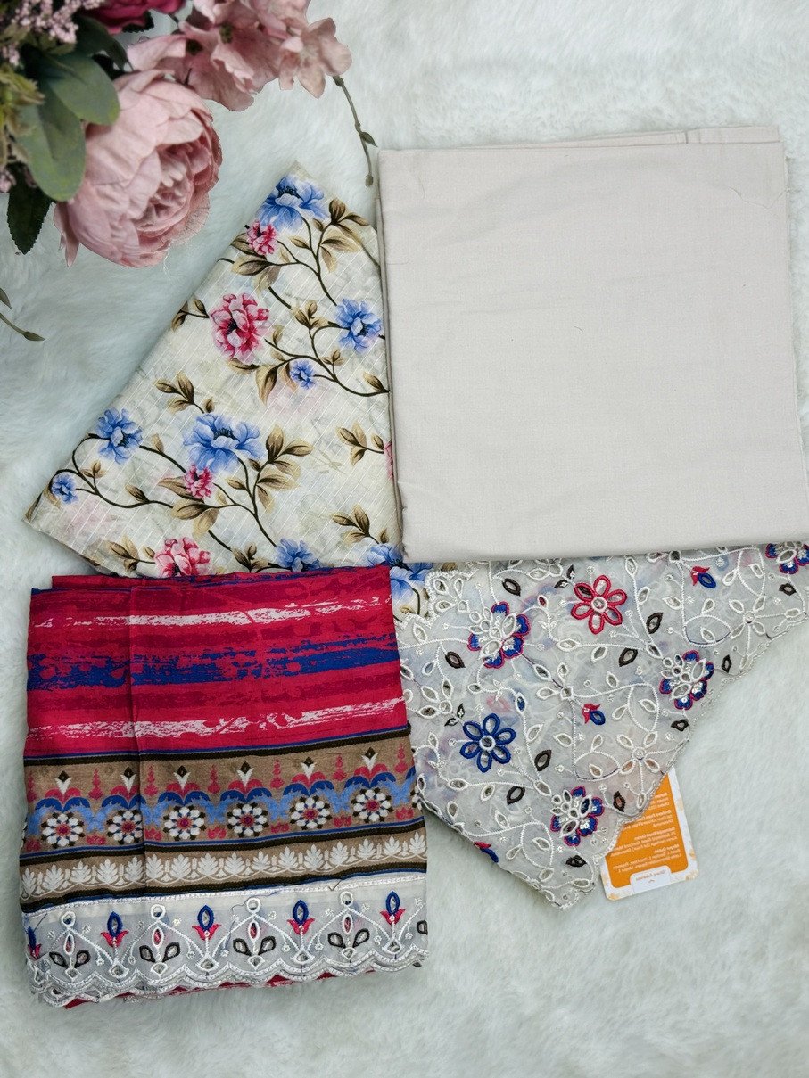 Riwayat Unstitched | CREAM FLORAL